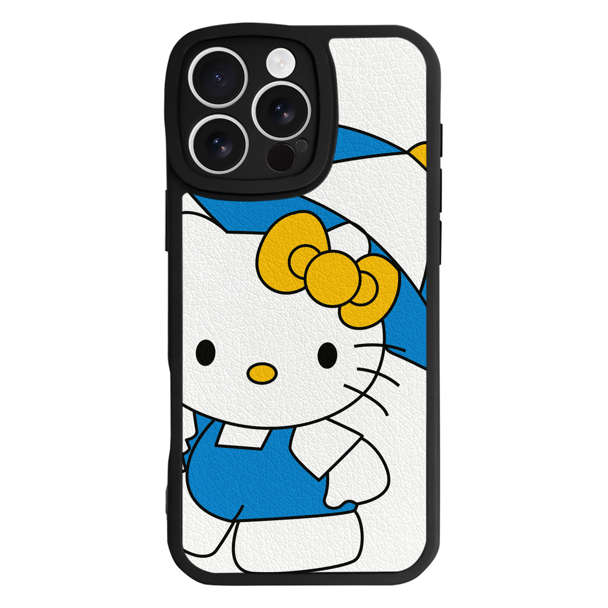 （画像用） Hello Kitty ハローキティ 【iPhone 16シリーズ対応】シリコンスマホケース（レザー調） 材質：シリコン